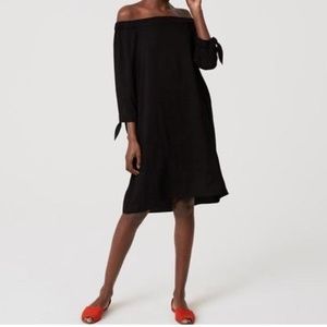 LOFT Tie Off the Shoulder Dress
